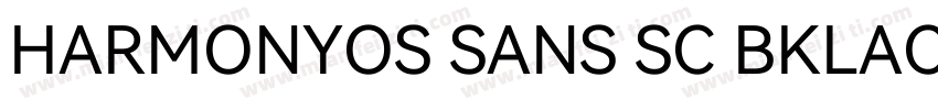 HARMONYOS SANS SC BKLACK字体转换